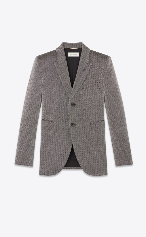Blazer in a rustic lamé knit